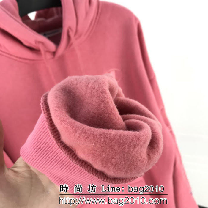 CHAMPION日版冠軍 爆款 手臂刺繡 磨毛抓絨 豆沙粉連帽衛衣 情侶款 ydi1381